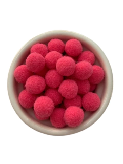 POMPOM BOLINHA 10MM ROSA PINK- 50 UNIDADES