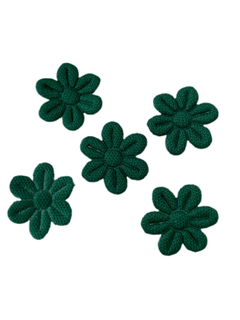 MINI FLOR PRENSADA VERDE BANDEIRA (2CM)- 20 UNIDADES
