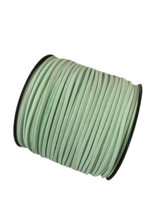 FIO DE CAMURÇA VERDE CLARO (3MM)- 2 METROS