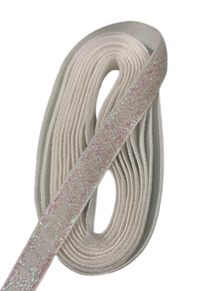 FITA LUREX ESPONJOSA BRANCA (10MM)- 2 METROS