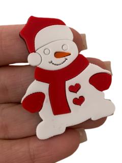 BONECO DE NEVE EM ACRÍLICO (5CM)- UNIDADE