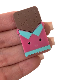 BARRA DE CHOCLATE FOFA (4CM) - UNIDADE