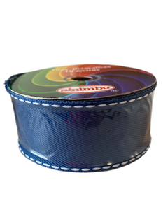 FITA PESPONTADA SINIMBU JEANS AZUL MARINHO (38MM) - 10 METROS