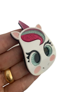 UNICÓRNIO GLITER CURVADO PARA TIARA (8CM)- UNIDADE - comprar online