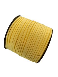 FIO DE CAMURÇA AMARELO CLARO (3MM)- 2 METROS