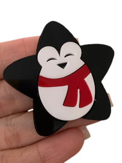 ESTRELA PINGUIN NATALINO (5CM)- UNIDADE