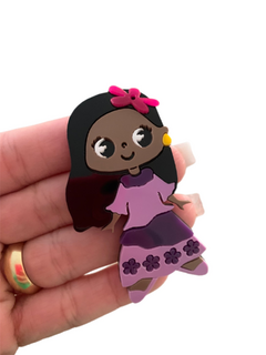 ISABELA MADRIGAL (7CM) CURVADA ACRÍLICO - UNIDADE