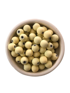 MIÇANGA BOLINHA EMBORRACHADA AMARELO CLARO (08 MM) - 30 GRAMAS