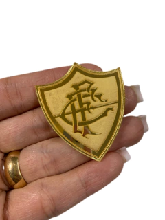 ESCUDO DO FLUMINENSE DOURADO (GRAVADO)- UNIDADE