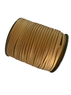 FIO DE CAMURÇA DOURADO (COURINO 3MM)- 2 METROS