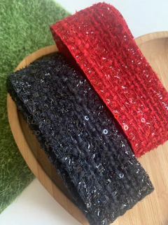 FITA TWEED COM PAETÊ (38MM)- 02 METROS