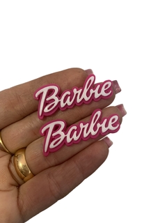 PALAVRA BARBIE BRANCA BASE PINK (4CM)- 02 UNIDADES