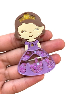 PRINCESA SOFIA VAZADA CURVADA PARA TIARA (7CM)- UNIDADE