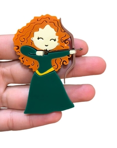 PRINCESA MERIDA CURVADA PARA TIARA (7CM)- UNIDADE