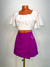 Short Saia Alfaiataria com Pedraria