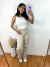 Calça Wide Leg Nude