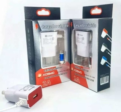 CARGADOR KOSMO CARGA RAPIDA 2A  KS-18B / TIPO C