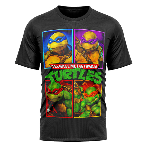 REMERA TORTUGAS NINJAS NEGRA