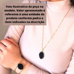 Howlita Branca Bracelete Geométrico Banho Ouro 18k - loja online