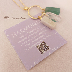Colar Amuleto Harmonia Banho Ouro 18k - Semijoias Louise and Me