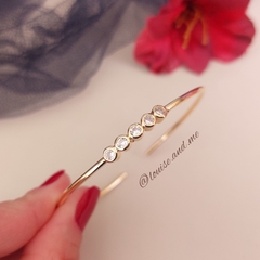 Bracelete Cinco Pontos de Luz Banho Ouro 18k na internet