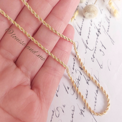 Corrente Cordão Baiano 2mm Ouro 18k - comprar online