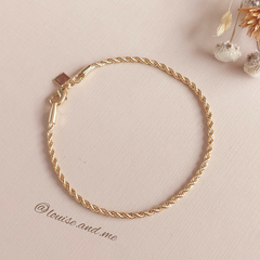 Pulseira Cordão Baiano 2mm Banho Ouro 18k - loja online