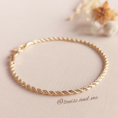 Pulseira Cordão Baiano 2mm Banho Ouro 18k - comprar online