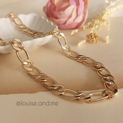 Corrente em Malha Groumet Lisa Banho Ouro 18k