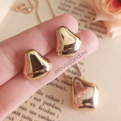 Conjunto Organic Drop Banho Ouro 18k - Semijoias Louise and Me