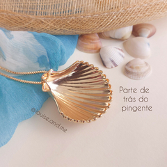Colar Concha Banho Ouro 18k - loja online