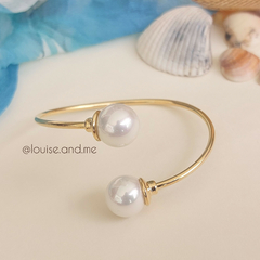 Bracelete Pérola Shell Banho Ouro 18k
