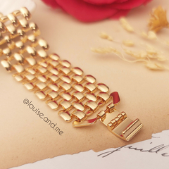 Pulseira Larga Banho Ouro 18k na internet
