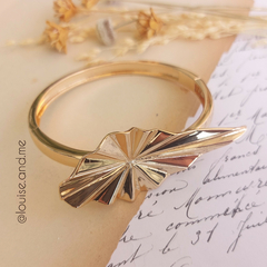 Bracelete Trabalhado Banho Ouro 18k