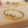 Bracelete Pétalas Banho Ouro 18k