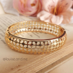 Bracelete Vazados Banho Ouro 18k