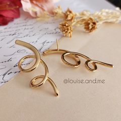 Brinco Espiral Banho Ouro 18k - loja online
