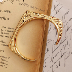 Bracelete Quadrado Texturizado Banho Ouro 18k - loja online
