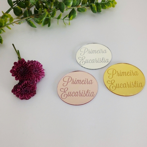 Aplique Acrílico - Primeira Eucaristia (Kit com 5)