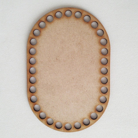 Base Eclipse em MDF 3mm para Cesto e Cachepot - Kit com 5