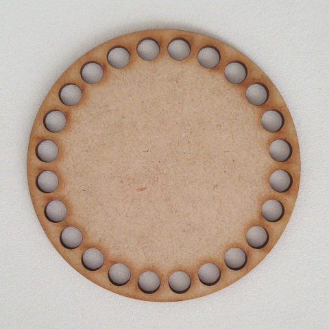 Base Redonda em MDF 3mm para Cesto e Cachepot - Kit com 5