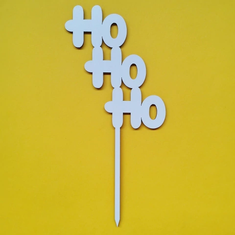 Cake Topper MDF - Hohoho