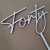Cake Topper MDF - Forty - comprar online
