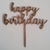 Cake Topper MDF - Happy Birthday 2
