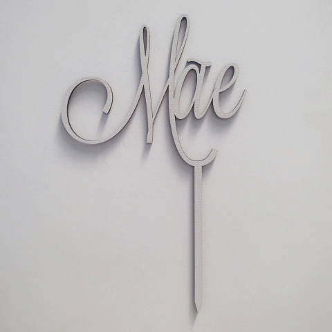 Cake Topper MDF - Mãe