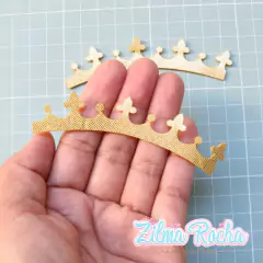 Mini Coroa - Recorte de Feltro com Brilho (Leia a Descrição) - comprar online