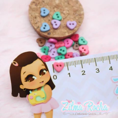 Mini corações com 8 mm - Mix com 50 unidades - comprar online