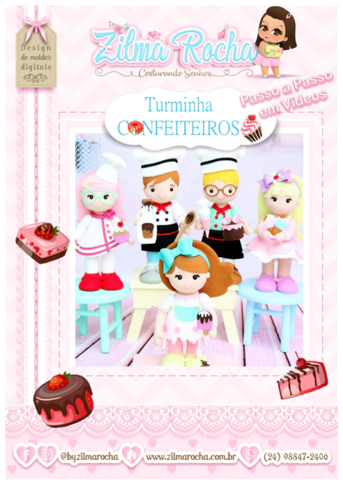 CONFEITEIROS - APOSTILA DE MOLDES DIGITAIS EM PDF