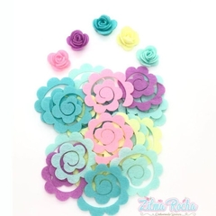 Flor Espiral Linda - 6cm - Escolha a Cor na internet