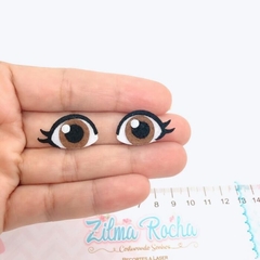Olhos em feltro (4 cores) - (Apostila Profissões Fofurices Bella Manu - Link da apostila na descrição do produto) na internet
